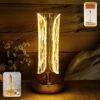 Crystal Table Lamp – Tall Cylinder Shape with USB Charging