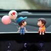 Cute Couple Car Dashboard Figurine – Romantic Mini Showpiece for Car & Home