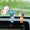 Cute Couple Car Dashboard Figurine – Romantic Mini Showpiece for Car & Home
