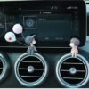 Cute Couple Car Dashboard Figurine – Romantic Mini Showpiece for Car & Home
