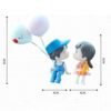 Cute Couple Car Dashboard Figurine – Romantic Mini Showpiece for Car & Home