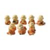 Mini Monk Buddha Idol Set – Serene & Joyful Home Decor