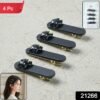 CuteBlackStarRibbon-WSKU-01.jpg Cute Cat Hair Clips – Premium Matte Finish Set of 4