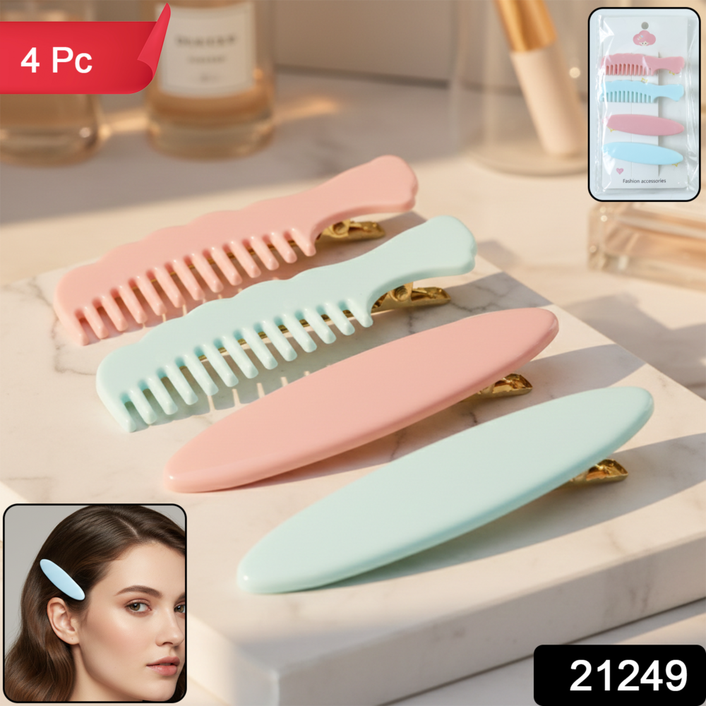 CuteHairclips-WSKU-01.png Pastel Comb Hair Clip Set – Lightweight Daily Styling Pack of 4
