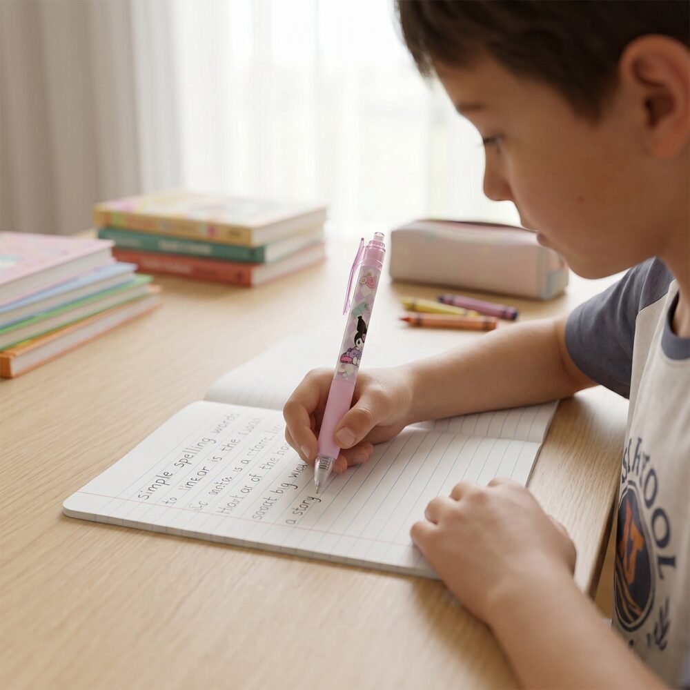 CuteKuromiGelPen-03.jpg Erasable Gel Pen – Smooth Writing & Vibrant Colors for Kids
