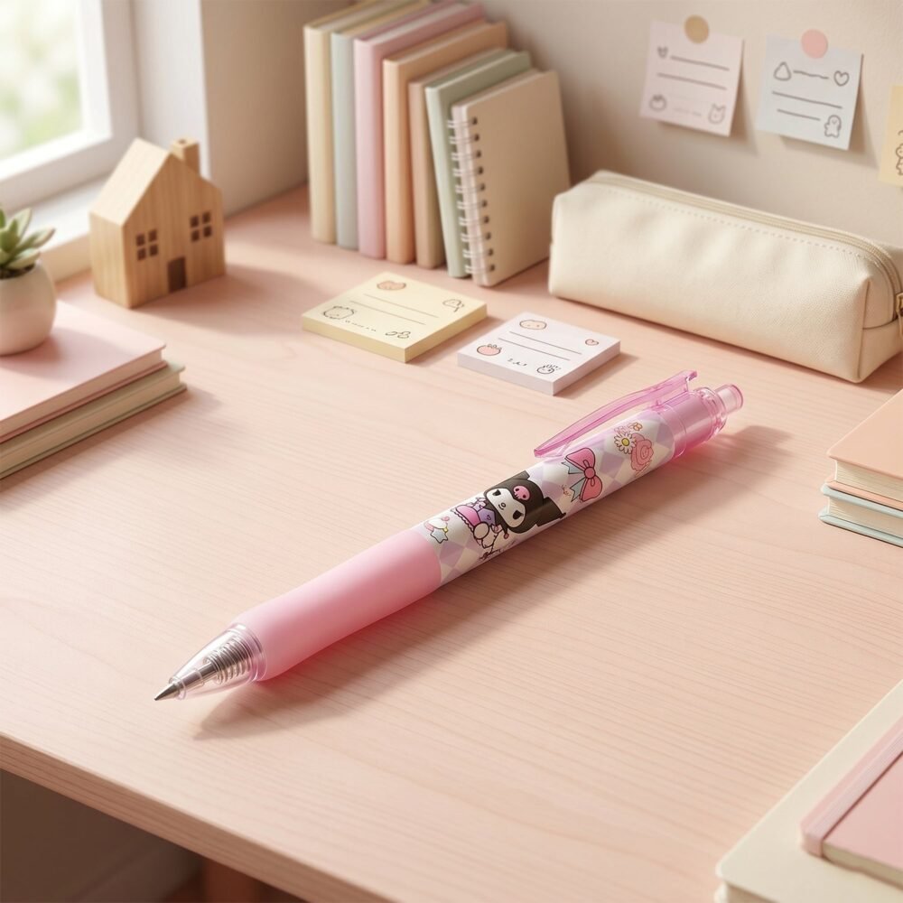 CuteKuromiGelPen-05.jpg Erasable Gel Pen – Smooth Writing & Vibrant Colors for Kids