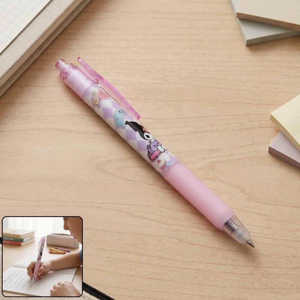 CuteKuromiGelPen-WOSKU-01.jpg Erasable Gel Pen – Smooth Writing & Vibrant Colors for Kids