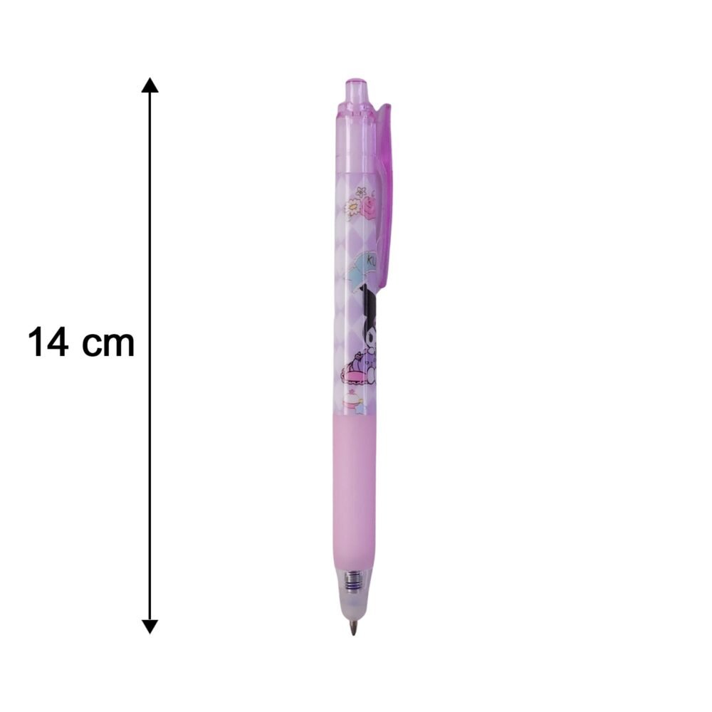 CuteKuromiGelPen-size.jpg Erasable Gel Pen – Smooth Writing & Vibrant Colors for Kids