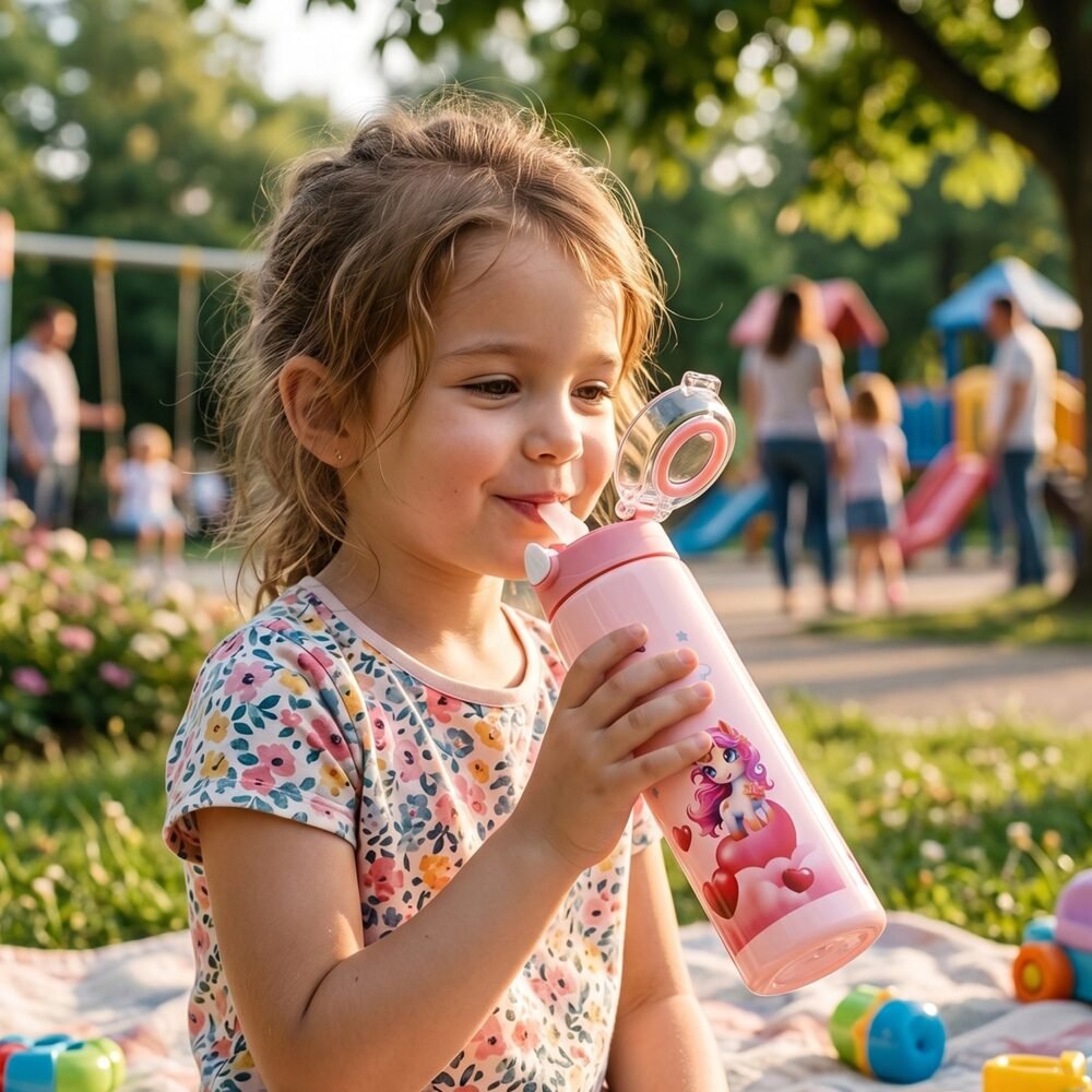 Cutekidswaterbottle-03.jpg Kids Water Bottle – Fun Design with Flip Straw Lid for Easy Drinking