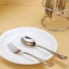 Stainless Steel Cutlery Set – 16-Piece with Elegant Stand