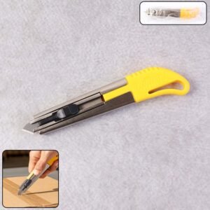 Cutter-WOSKU-01.jpg Utility Cutter Knife – Heavy-Duty Stainless Steel with Extra Blades