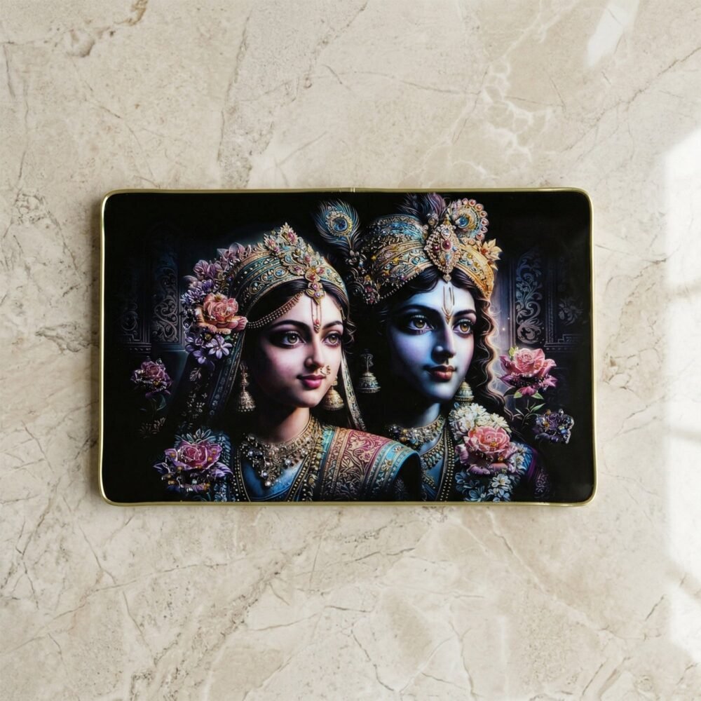 Radha Krishna Wall Painting – Divine Art for Home & Temple