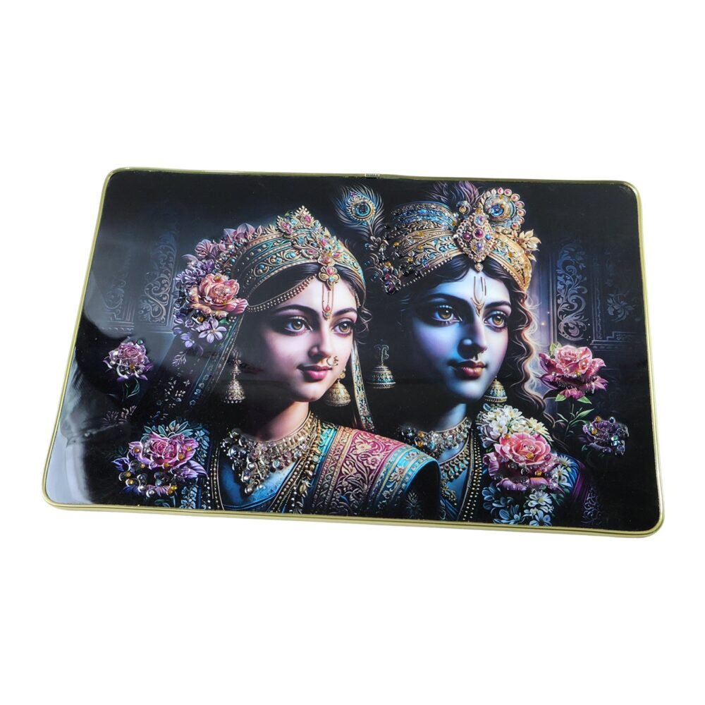 Radha Krishna Wall Painting – Divine Art for Home & Temple
