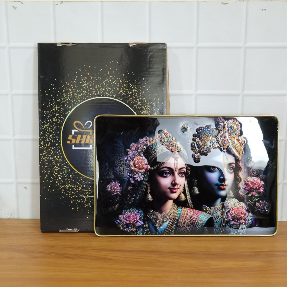 Radha Krishna Wall Painting – Divine Art for Home & Temple