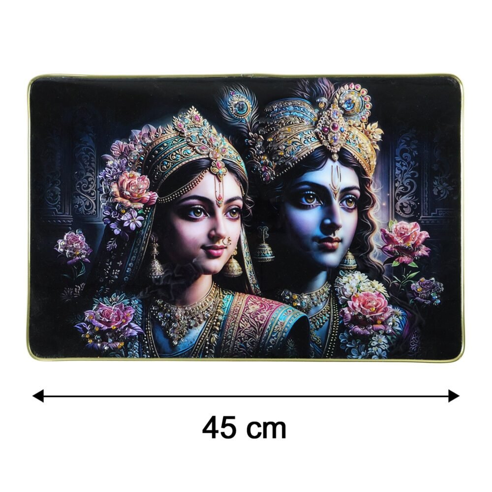 Radha Krishna Wall Painting – Divine Art for Home & Temple