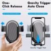 Car Mobile Holder – Adjustable 360° Suction Mount with One-Touch Lock