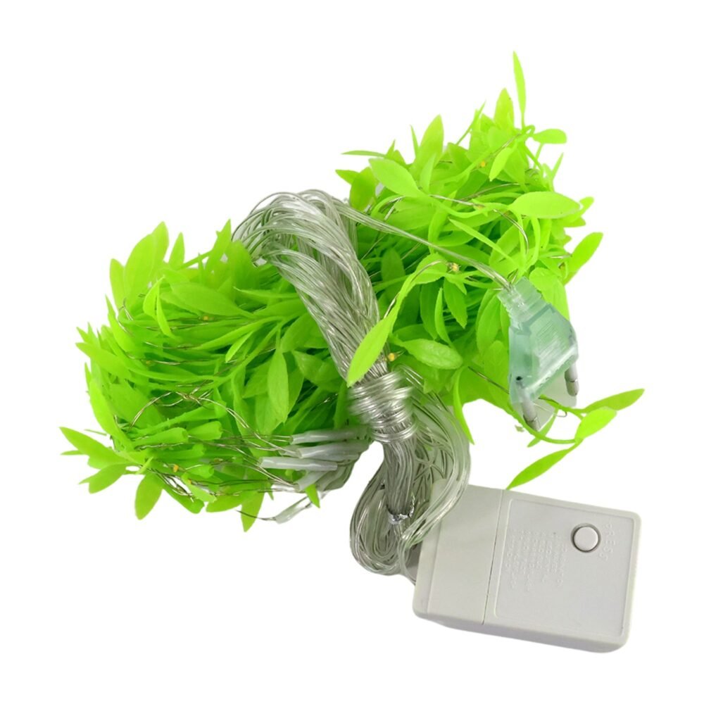 LED Leaf String Light – 3 Meter Decorative Green Vine Lighting