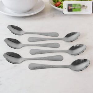 Stainless Steel Dining Spoon Set – Durable 6-Piece Collection