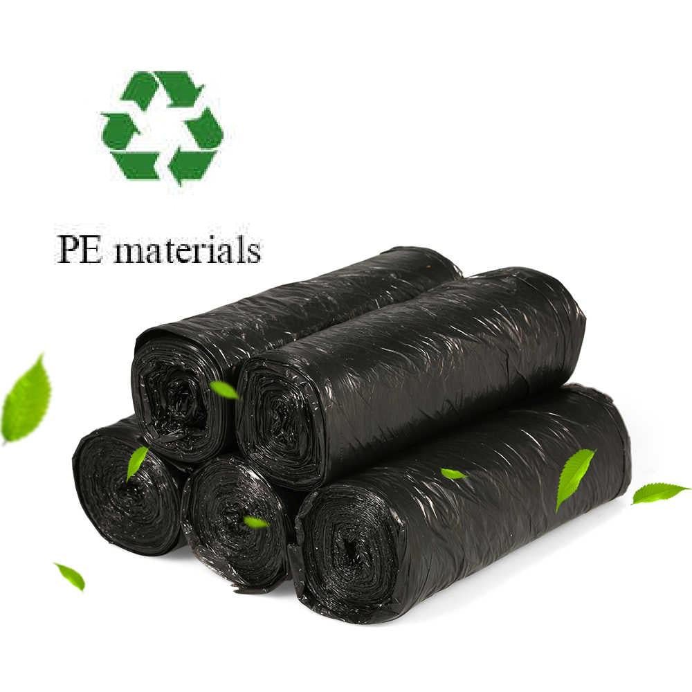 Medium Eco-Friendly Black Garbage Bags 24x32 Inch - Durable Waste Solution