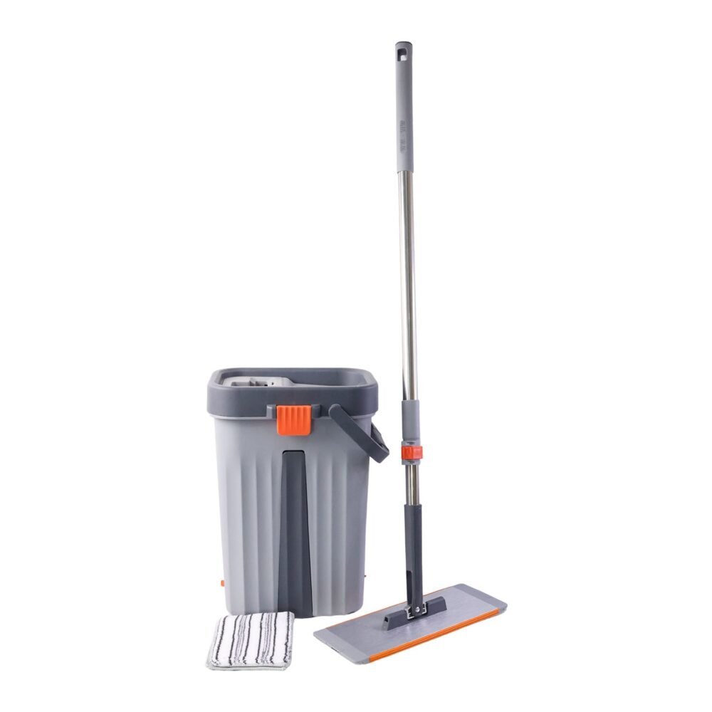 DoubleMopBucket-04.jpg Small Flat Mop Bucket Set – Compact Multipurpose Cleaning Kit