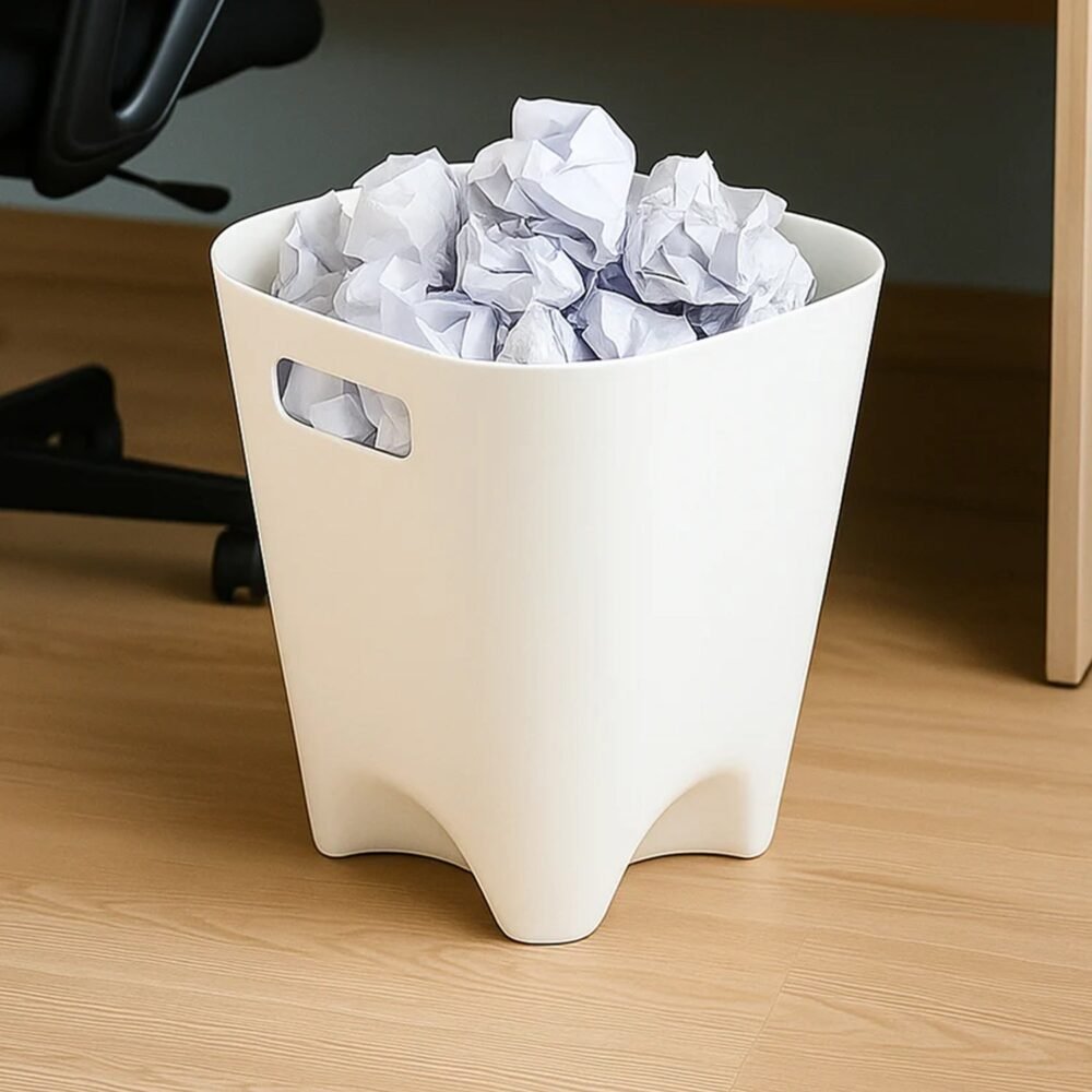 Dustbin-02.jpg Plastic Dustbin Set – Compact Square for Home & Office (4 Pc)