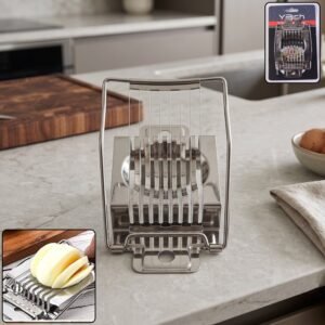 EggSlicerforBoiledEggs-01.jpg Stainless Steel Egg Slicer – Neat, Even Slices Every Time