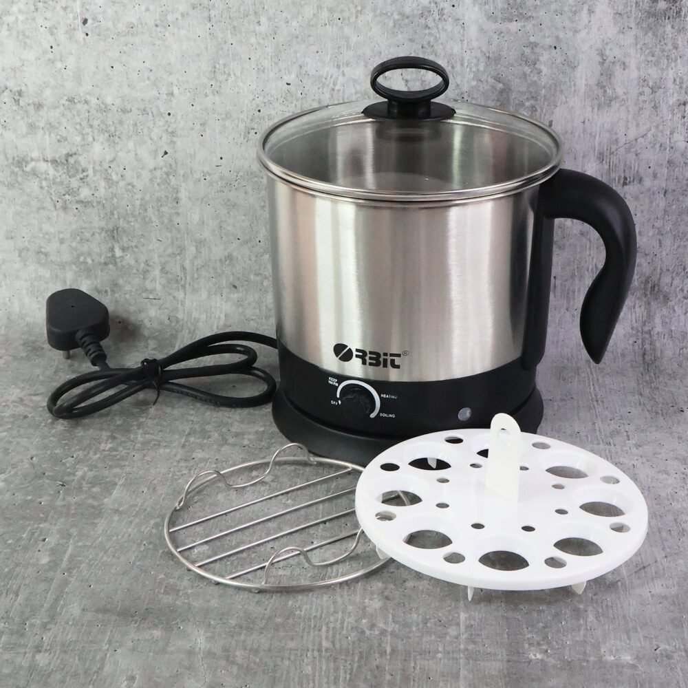Electric Idli Cooker – 650W Stainless Steel Steamer for Healthy Meals