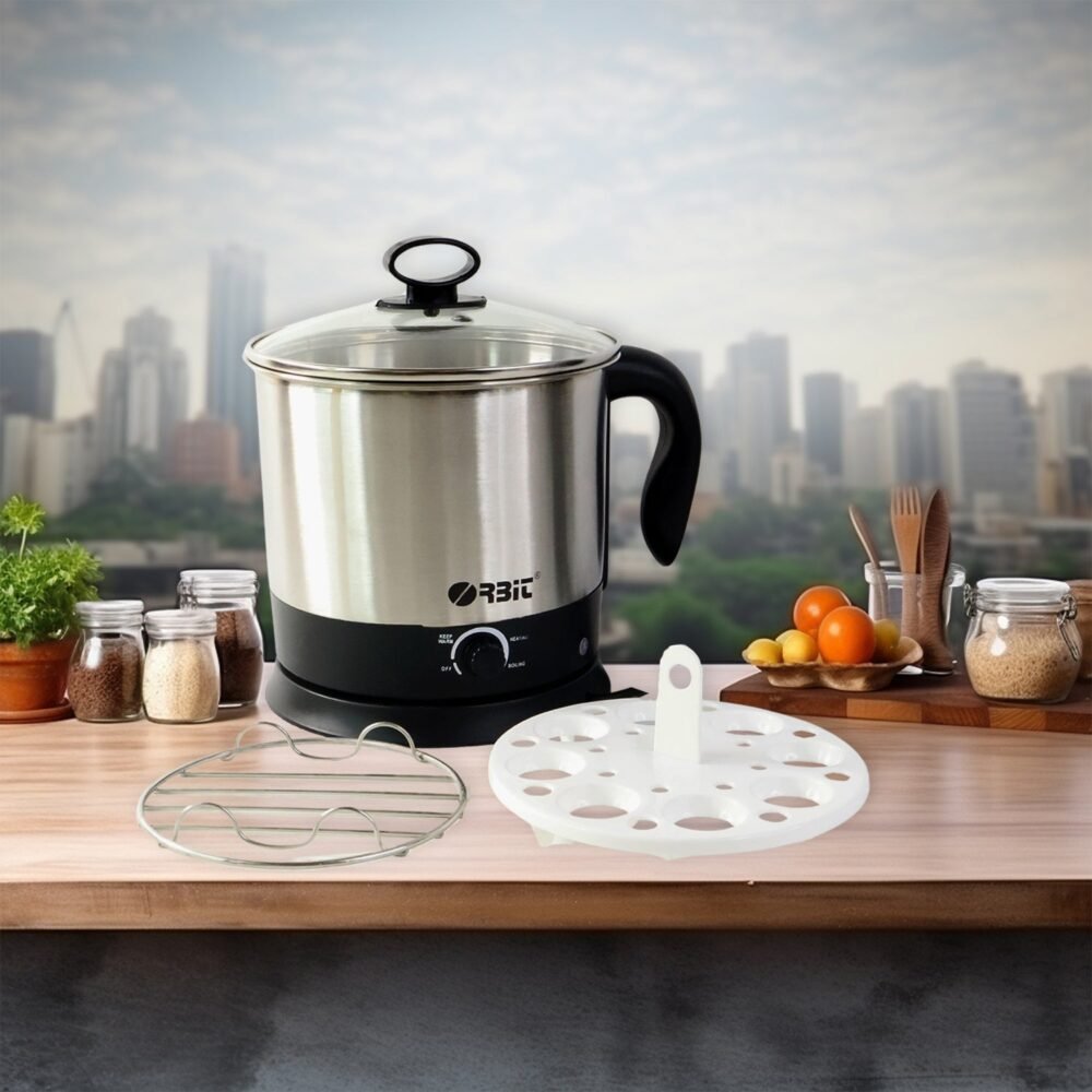 Electric Idli Cooker – 650W Stainless Steel Steamer for Healthy Meals