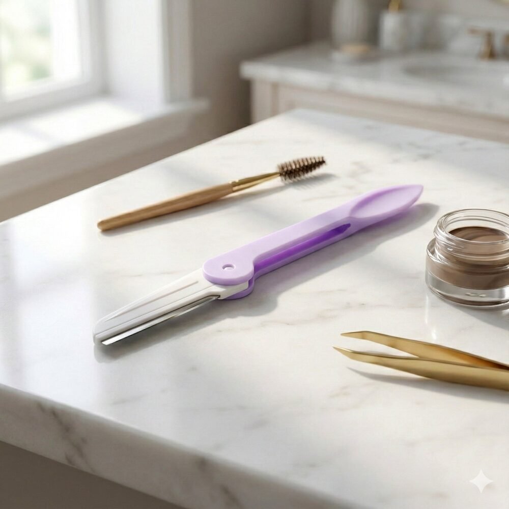 Eyebrow Razor with 3 Replaceable Blades – Precision Facial Grooming