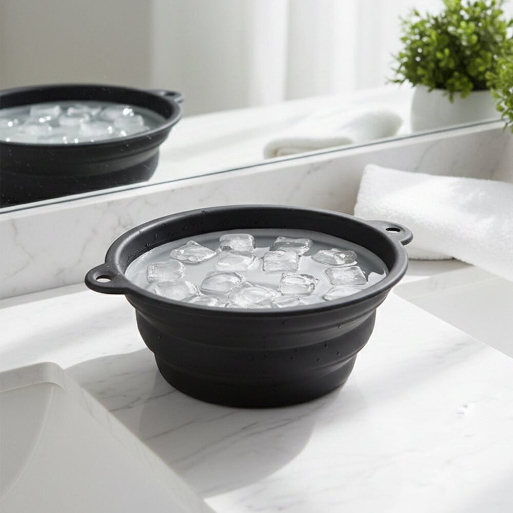 Face-Ice-Bath-Bowl-03.jpg Silicone Ice Facial Bowl – Portable Foldable Cold Therapy