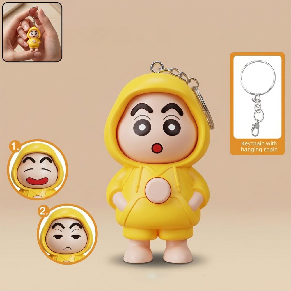 Face Changing Doll Keychain – Multiple Expressions & Compact Design