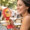 Cute Cartoon Character Mini Fan – Portable & Rechargeable for Kids