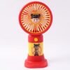 Cute Cartoon Character Mini Fan – Portable & Rechargeable for Kids