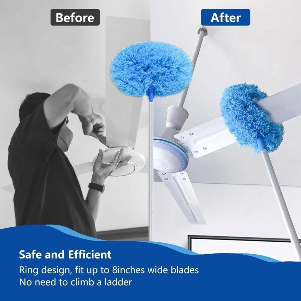 Extendable Microfiber Cleaning Duster – 83.5 cm Soft Round Head