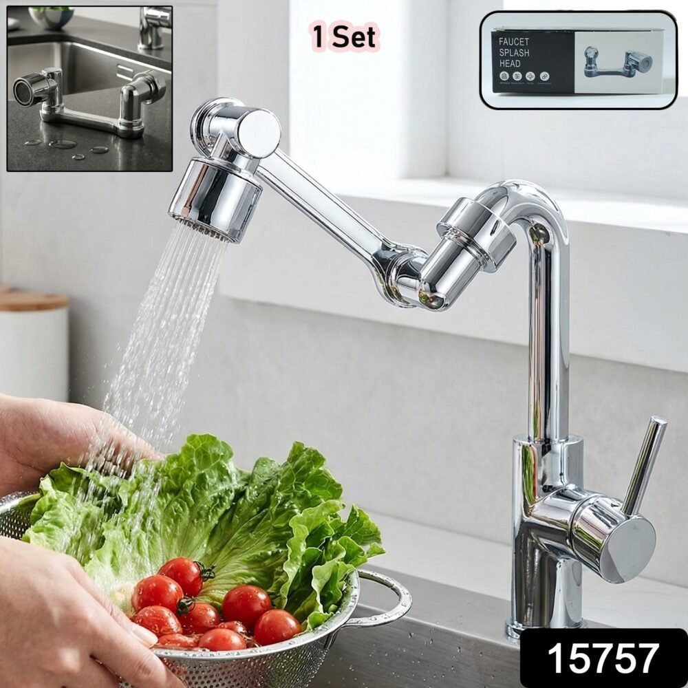 Adjustable 360° Rotating Faucet Head – Water Saving & Flexible Control