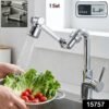 Adjustable 360° Rotating Faucet Head – Water Saving & Flexible Control