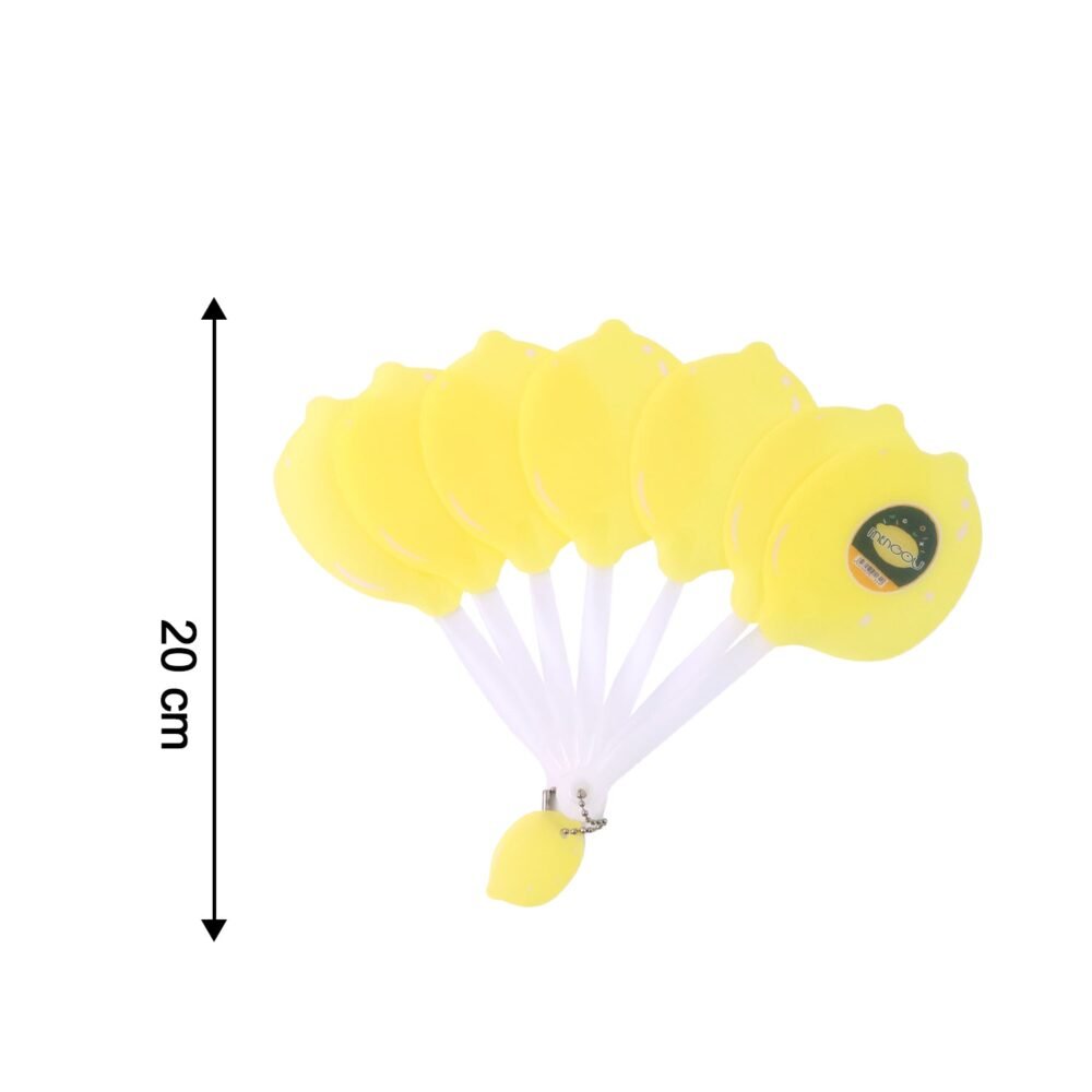Lemon-Shape Hand Fan – Portable Foldable Cooling with Keychain