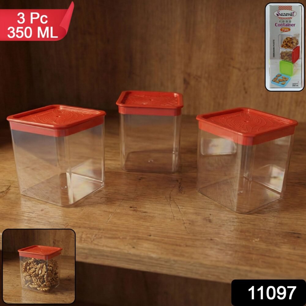 FoodContainer-WSKU-01.jpg Airtight Food Storage Container Set – 3 Pieces, 350 ml Each