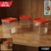FoodContainer-WSKU-01.jpg Airtight Food Storage Container Set – 3 Pieces, 350 ml Each