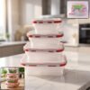 Collapsible Food Storage Container Set – Space-Saving & Airtight
