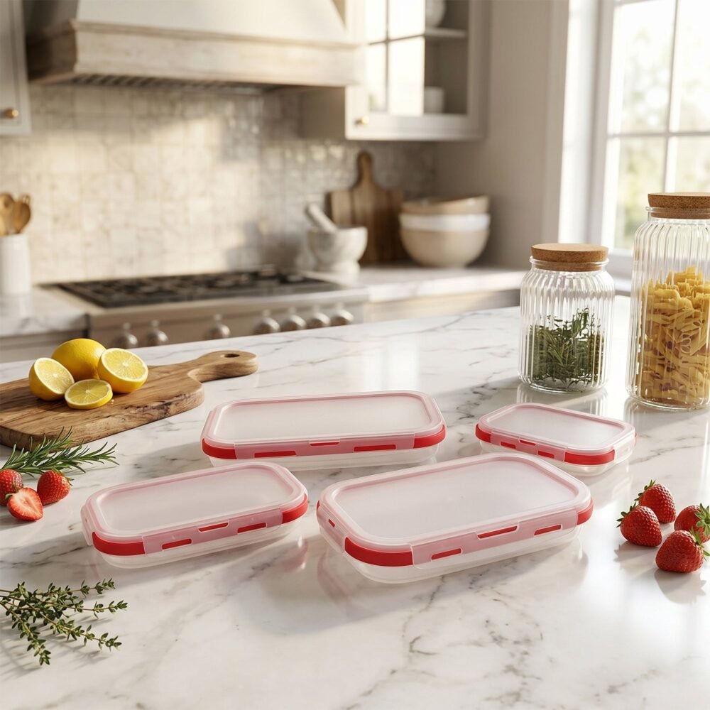 Collapsible Food Storage Container Set – Space-Saving & Airtight
