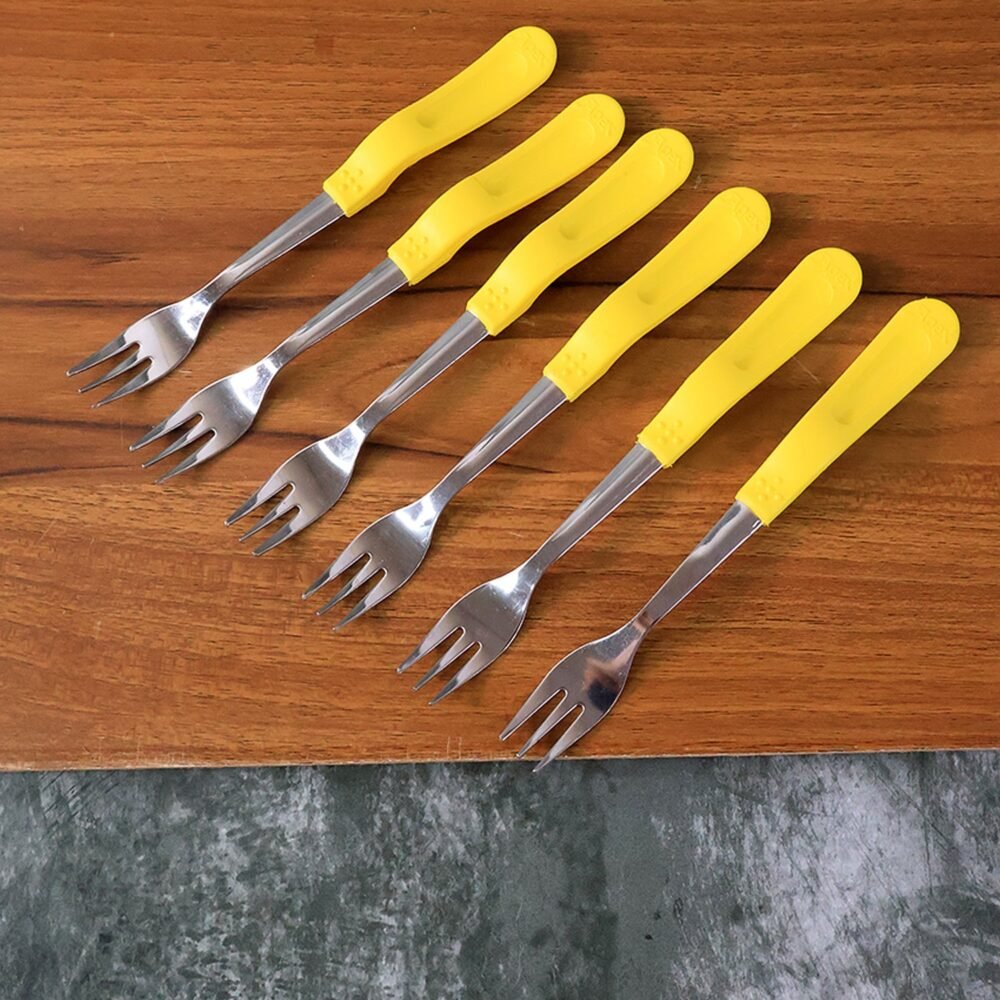Stainless Steel Big Fork Set – Durable 10-Piece Dining Forks