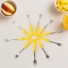 Stainless Steel Big Fork Set – Durable 10-Piece Dining Forks