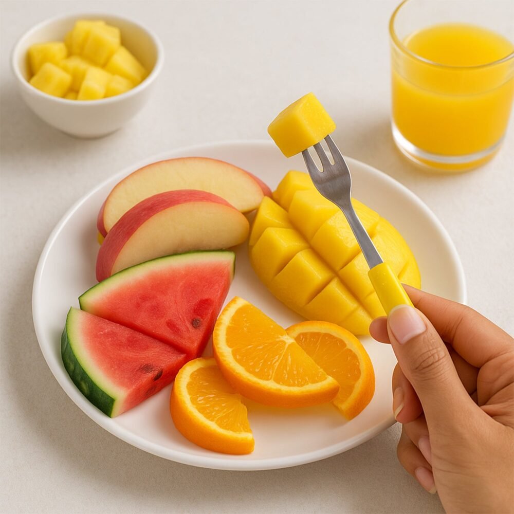 Stainless Steel Big Fork Set – Durable 10-Piece Dining Forks