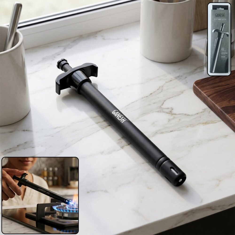 GaneshSparkgasLighter-01.jpg Gas Lighter – Safe & Easy Kitchen Stove Ignition Tool
