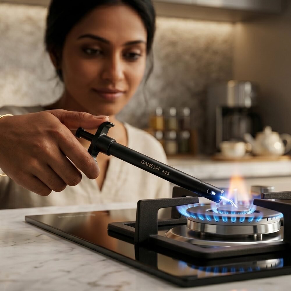 GaneshSparkgasLighter-03.jpg Gas Lighter – Safe & Easy Kitchen Stove Ignition Tool