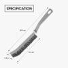 Corner Cleaning Brush – Long Handle Stiff Bristle Set (2 Pc)