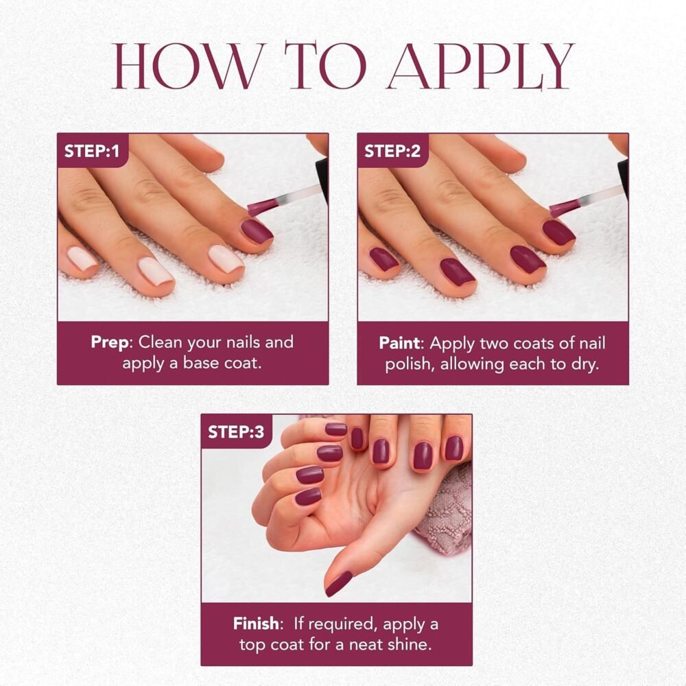 Burgundy Plum Gel Nail Polish – Long-Lasting Rich Color