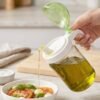 Glass Oil Bottle – 580ml Leak-Proof & Easy Pour Design