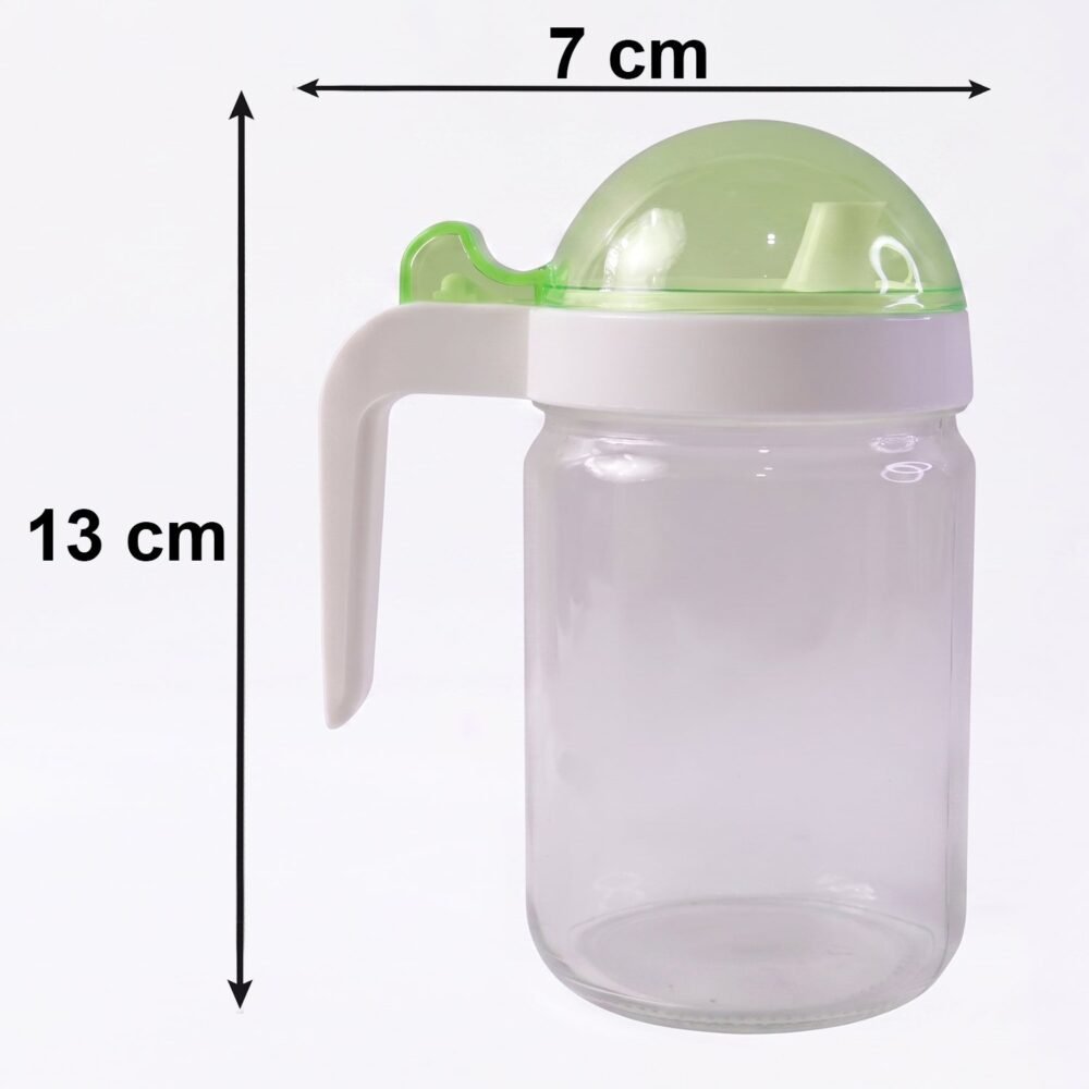 Glass Oil Bottle – 580ml Leak-Proof & Easy Pour Design